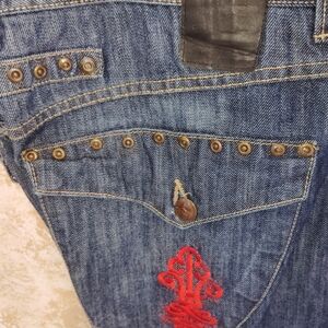 Phat Farm Blue Jeans with Red Detail